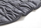 TONGDADA Weighted Lap Blanket 7lbs for Adult,Perfect for Relaxation, Lounging, Napping, Sleeping & Travel,Luxury Minky Weighted Body Blanket,Weighted Throw Blanket-Dark Grey Minky, 29" x 24"