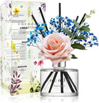 COCODOR Rose Flower Reed Diffuser/Pure Cotton/6.7oz(200ml)/1 Pack/Reed Diffuser, Reed Diffuser Set, Oil Diffuser & Reed Diffuser Sticks, Home Decor & Office Decor, Fragrance and Gifts