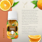 Young Living Orange Essential Oil, 15 ml – Bright Citrus Aroma for Diffuser, Topical Use & DIY Blends | Fresh, Uplifting Scent | Carefully Crafted with Seed to Seal Commitment