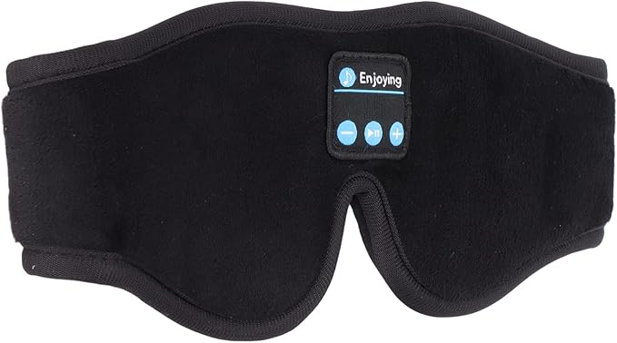 LICAEVEY Bluetooth Sleep Headphones Eye Mask Combo, Wireless Music & Light Blocking Goggles for Side Sleepers with 10H Playtime, Ideal for Insomnia & Travel