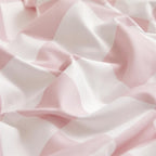 CLOTHKNOW Pink White Plaid Twin Comforter Set 3Pcs Grid Bedding Comforter Sets Soft Checker Comforters with 2 x Pillow Cases