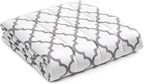 YnM Weighted Blanket,Heavy 100 Percent Oeko-Tex Certified Cotton Material, Bed Blanket for One Person of 160lbs, Ideal for Queen/King Bed (60x80 Inches, 17 Pounds, Lattice Scroll)