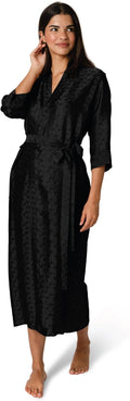 Tara Sartoria Luxury Artisan Silk Robe for Women, Washable, Full Length, Jacquard, XS–4XL, Oprah Daily 2025