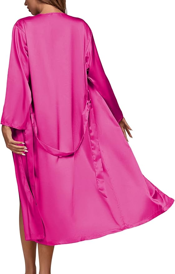 OPOIPIN Women's 3 Piece Pajama Set Sexy Cami Top and Shorts with Robe Sleepwear Loungewear Set