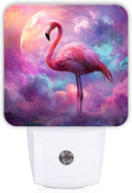 Tropical Bird Night Lights Plug Into Wall, Fantasy Fanciful Moon Clouds Summer Peach Led Night Lights Plug Into Wall Outlet for Living Room Entryway Kitchen Decor 1pcs