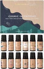 Folkulture Essential Oil Set for Diffuser | Set of 12 Essential Oils for Diffusers for Home | Diffuser Oil Scents | Lavender, Palo Santo, Frankincense |12 Days Advent Calendar 2025 for Women