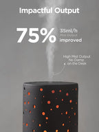 InnoGear Essential Oil Diffuser, 150ml Ceramic Diffuser Ultrasonic Air Diffusers Humidifier Cool Mist Aromatherapy Diffuser with 2 Mist Modes Waterless Auto Off for Home Office, Black