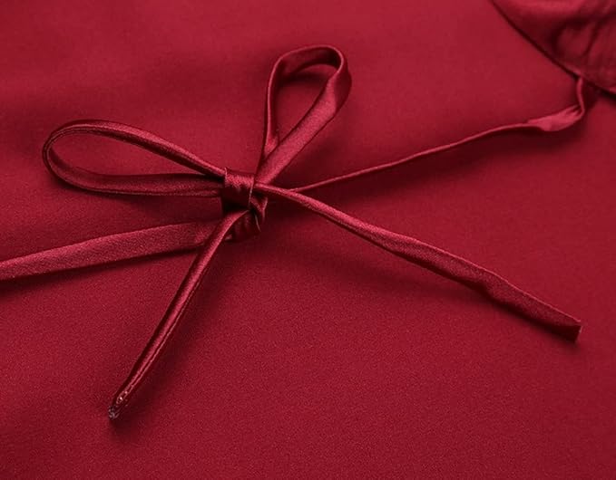 Women's Satin Short Robe Bridesmaid Bride Wedding Party Robes Silky Sleepwear Loungewear