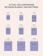 YnM Exclusive 50 lbs Weighted Blanket, Extra Heavy Cotton Bed Blanket for Two Persons, Ideal for Queen or King Bed (88x104 Inches, 50 Pounds, Fuchsia Purple)