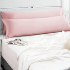 Vielit Satin Body Pillow Pillowcase 1pc,Silky Body Pillow Cover Similar to Silk Pillow Cases Soft Body Pillow Case 20x54 & Envelope Closure,Gift for Women Men Coral Pink & 1 Satin Scunchie
