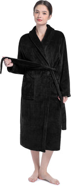 Plush Soft Robes for Women, Premium Fleece Womens Robe Cozy Warm Bathrobe