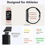 FITVII FINO 2 Slim Fitness Tracker, Smart Watch with Blood Oxygen, Sleep Monitor, 24/7 Heart Rate & Blood Pressure, IP68 Waterproof Health Activity Trackers with Calories Step Counter for Women Men
