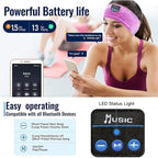 Wireless Sleep Headphones for Women - Bluetooth Headband for Side Sleepers with Adjustable Headband (Rose Red)