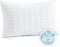 Meoflaw Cooling Pillows for Sleeping Queen Size,Shredded Memory Foam Bed Pillow with Double Sided Material Pillow Case,Adjustable Loft-Slow Rebound Queen Pillow for Side & Back Sleeper