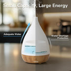 SOULORIGIN Ultrasonic Essential Oil Diffuser, Home Fragrance Aroma Diffuser with Auto Shut-Off, 8-Color Night Light & Ultra-Quiet Operation, BPA-Free Portable Aromatherapy Humidifier for Home (Light)