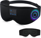 Aurya Sleep Mask with Bluetooth Headphones, 3D Eye Mask for Sleeping, 5.4 Wireless Sleeping Headphones with Ultra-Thin HD Stereo Speaker for Side Sleeper, Office Nap, Air Travel, Meditation
