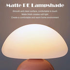 Cute Small Mushroom Lamp, PE Lampshade, Ceramic Base, Adjustable Light Color and Brightness with Power-Off Memory, Safe USB Powered, LED Mushroom Light for Bedroom Living Room (Pink)