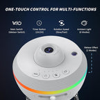 Galaxy Projector, Star Projector Home Planetarium with 1 Glass Projection Disc, 180° Rotatable Starry Sky Night Light with Meteor Effects & Light Strip for Bedroom, Kids & Adults Gift