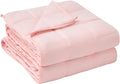 yescool Weighted Blanket for Adults (25 lbs, 60" x 80", Pink) Cooling Heavy Blanket for Sleeping Perfect for 240-260 lbs, Queen Size Breathable Blanket with Premium Glass Bead, Machine Washable