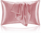 BEDELITE Satin Pillowcase for Hair and Skin, Super Soft and Cooling Similar to Silk Pillow Cases 2 Pack with Envelope Closure, Gift for Women Men(20"x30" Queen Size, Nostalgia)
