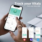 Smart Ring for Women & Men, Fitness Tracker with Heart Rate, SpO2, Blood Pressure & Sleep Monitoring, IP68 Waterproof, Long Battery Life, No Monthly Fees, for iPhone Android (9#&Floral)