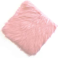 12 Inch Pink Square Faux Fur Rug, Small Product Photography Background, Perfect for Jewelry, Mini Bags, Nail Art, Small Vases and Other Desktop Photography (1pcs)