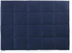 TONGDADA California King Size Weighted Blanket | 90''x108'',25lbs | Perfect for Couples | Premium Cotton Material with Glass Beads | Navy