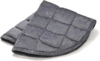 TONGDADA Weighted Lap Blanket 7lbs for Adult,Perfect for Relaxation, Lounging, Napping, Sleeping & Travel,Luxury Minky Weighted Body Blanket,Weighted Throw Blanket-Dark Grey Minky, 29" x 24"