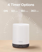 InnoGear 300ML Essential Oil Diffuser, Premium 5-in-1 Ultrasonic Aromatherapy Diffusers Scent Humidifier Aroma Diffuser Vaporizer Auto-Off Timer for Room Office Home, Brown, Medium