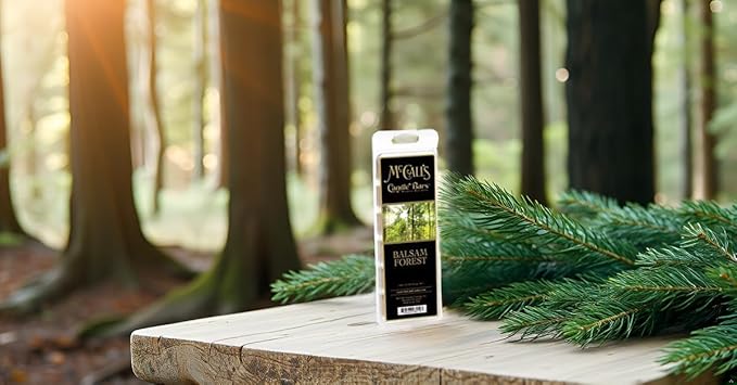 McCall’s Candles | Balsam Forest | Scented Wax Melt | Fresh Balsam, Cinnamon Clove & Lily of the Valley | 6-Piece Break-Apart Bar | 12–24 Hours Per Wedge | Poured in the USA | 5.5 oz