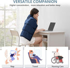 L'AGRATY Weighted Lap Pad 5lb: Small Weighted Blanket for Adults - Portable Travel - Cooling Blanket for Relaxation Sleeping - Washable All-Season (29" x 24")
