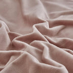 CLOTHKNOW Pink Velvet Twin/Twin XL Comforter Set 3Pcs Bedding Comforter Sets Soft Pink Comforter with 2 x Pillow Cases