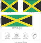 Satin Pillowcase for Hair and Skin, Jamaica Flag Silk Pillowcase Soft and Cozy Body Pillow Covers, Queen Size Satin Pillow Cases with Envelope Closure(20x30 Inch), 1PC