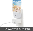 Starfish and Seashells Beach Night Light,Night Lights Plug into Wall for Boys Girls, Led Lights Indoor Home Decor 0.5W Nightlight Sleep Friendly