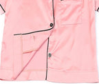 QPANCY Kids Satin Pajamas Sets Baby Boy Girl Button-Down Silk Sleepwear 2 Piece Short Sleeve Loungewear Clothes Set
