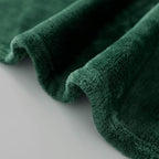 JIAHANNHA Flannel Fleece Blanket Throw Size(60 by 80 Inches),Green Throw Blanket for Couch Sofa Bed 280GSM,Super Soft Plush Cozy and Lightweight Warm Bed Blanket for All Season