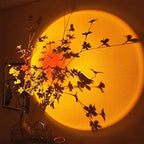 Sunset Lamp, 360° Rotation Sunset Projector Light, 6 Colors Rainbow Projection Night Light, USB LED Atmosphere Lamp for Selfie, Photography, Bedroom Decor, Living Room & Home Ambiance Lighting