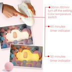 S NMT Silicone LED Papa Puppy Night Light Touch Sensor Switching Night Lamp, Transform Between Warm White 2700K and White 6500K, Safe SIL+ABS, Sleep Timer Setting for Kids Babies Bedside and Nursery