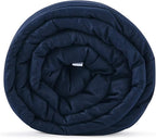 TONGDADA Kids Weighted Blanket | 40''x60'',10lbs | for Child Between 80-125 lbs | Premium Cotton Material with Glass Beads | Navy