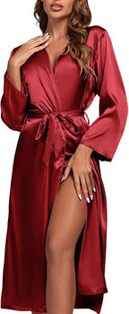 OPOIPIN Women's 3 Piece Pajama Set Sexy Cami Top and Shorts with Robe Sleepwear Loungewear Set