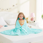 L'AGRATY Weighted Blanket - 36"x48" 3lbs Microfiber Material with Glass Beads Small Blanket for All-Season Summer Fall Winter Soft Thick