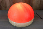 Himalayan Secrets® Salt Dome Lamp | for Warming Up Hands and Feet (11" Onyx Stone Base)