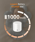 Dreamegg Portable Travel White Noise Machine for Sleep, Features Powerful Battery, Egg-Sized, 16 Nature Sounds, Timer, for Baby Adults Office Privacy Home Gift, Cream