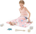 HOSUKKO Weighted Blanket - 2 lbs Pink Unicorn Heavy Lap Indoor - Small Size Breathable Blanket(19 * 21 inches, 2 lbs)