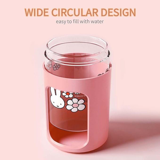 Mipow x miffy BTA700M Cool Mist Humidifier for Bedroom,Ultrasonic Quiet Humidifier with Night Light,450 ML Double Spray Humidifiers for Nursery,Office Indoor Plants (Pink), Easter Gift