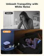 White Noise Sound Machine with 20 Soothing Sounds, 18-48h Powerful Battery, 3 Timers Memory Function and White Noise Machine for Sleeping, Portable Sound Machine for Baby Adult Fathers Day Gift