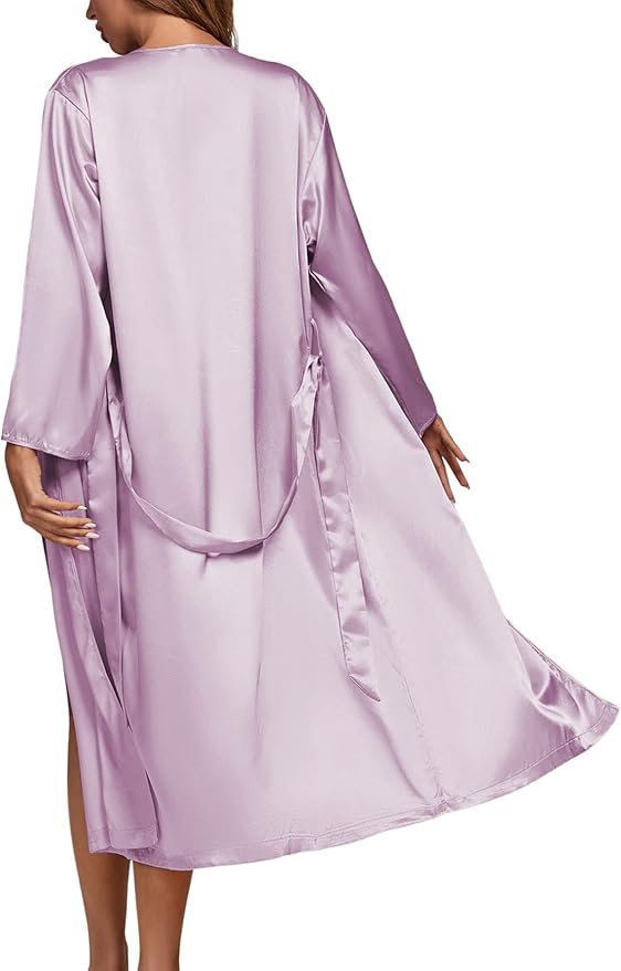 OPOIPIN Women's 3 Piece Pajama Set Sexy Cami Top and Shorts with Robe Sleepwear Loungewear Set