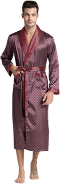 Mens Silky Satin Robe