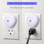 KINUR LED Nightlights Plug into Wall, 0.5W Dusk to Dawn Sensor Automatic On and Off Night Light, Led Night Lamp for Kids, Nursery, Bedroom,Hallway, Stairs, Kitchen,Blue,6 Pack