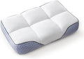 Glaciman Shredded Memory Foam Pillow for Side & Back Sleepers - Firm Ergonomic Pillow for Neck Pain Relief - Machine Washable, Breathable Cooling Mesh Gusset, Queen/Standard (15"x25"x4"), Pack of 1